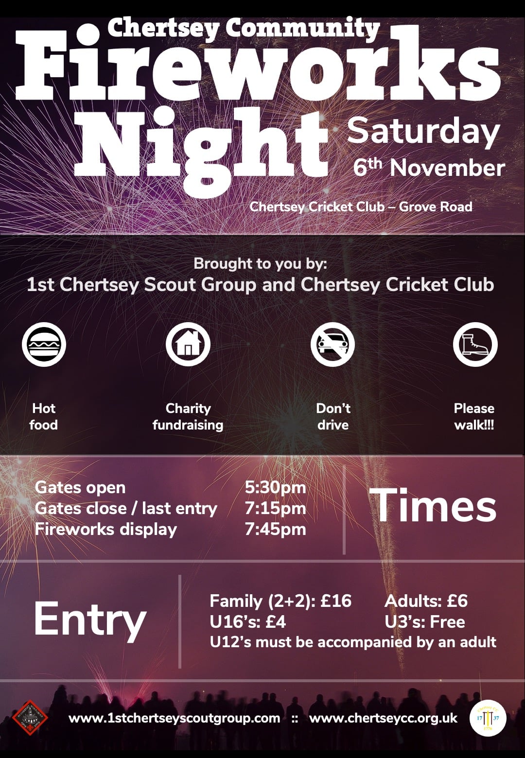 Chertsey Community Fireworks Night - Bonfire Night in Surrey