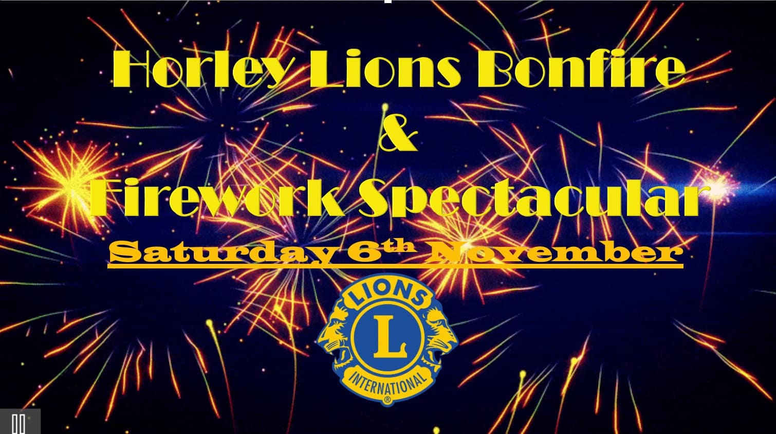Horley Town Firework Display - Bonfire Night in Surrey