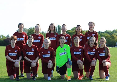 Merstham Girls kick off football season with new shirts from housebuilder