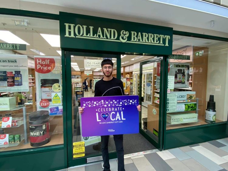 The Love Camberley Gift Card encourages residents to shop locally
