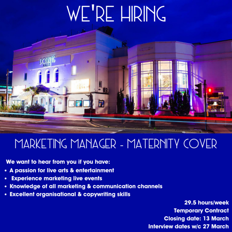 Marketing Manager – Maternity Cover