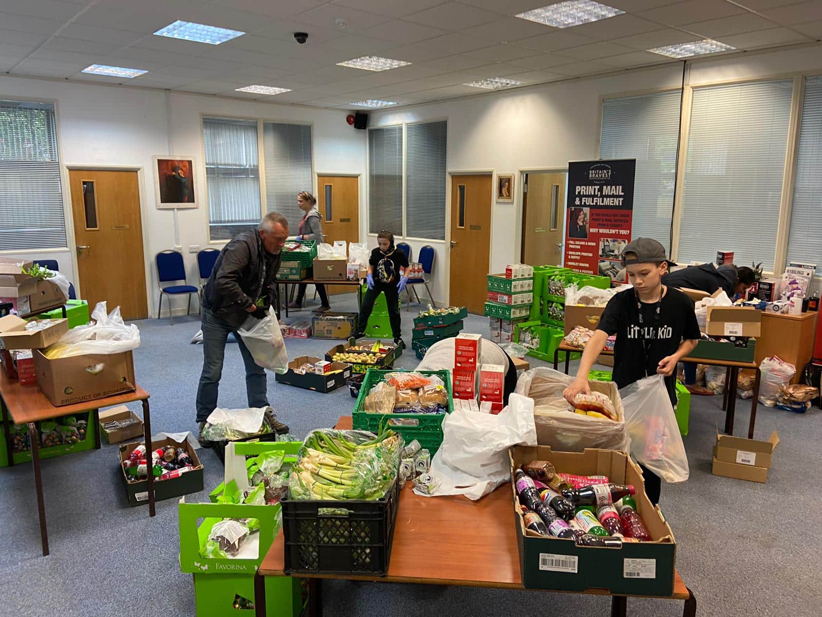 Packing Parcels for Mid Surrey Community Fridges