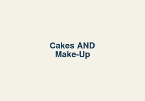 Cakes AND Make-Up editorial name graphic