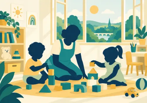 Illustration of early years childcare