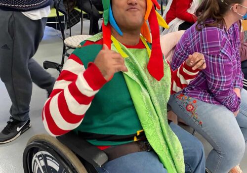 Surrey theatre charity spreads festive cheer to young disabled students in Farnham