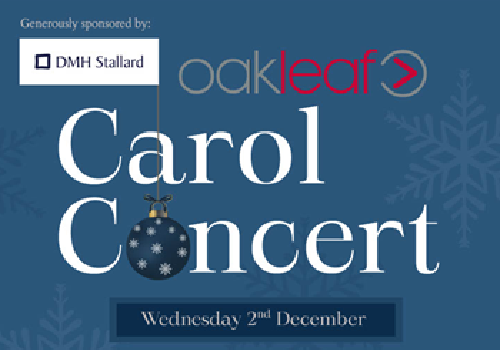 Oakleaf's Carol Concert, 2nd December, doors open 6.30pm